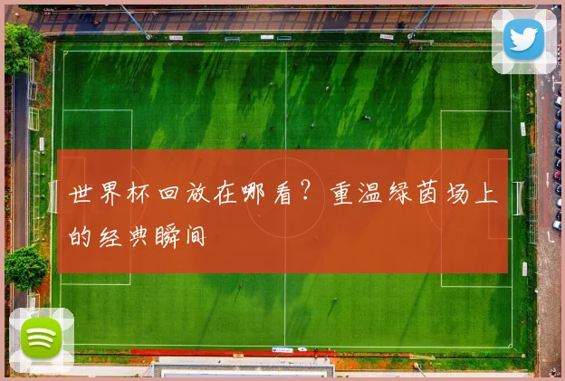世界杯回放在哪看？重温绿茵场上的经典瞬间